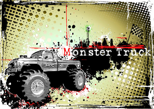 Monster Truck Horizontal Poster