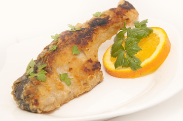Fish with parsley and orange