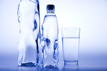 Water bottle background