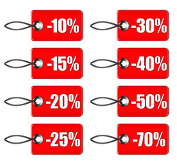 Étiquettes réduction