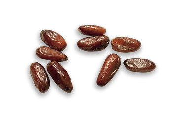 dattes isolated on white background