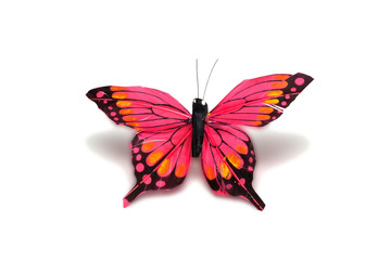 Fototapeta na wymiar decorative butterfly on a white background