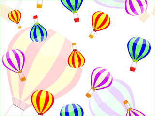 aerostat and ballon seamless pattern. Vector illustration