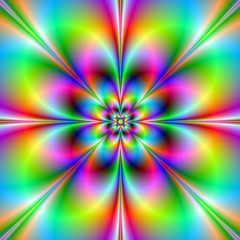 Fototapeta premium Neon Flower