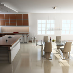 modern dining room