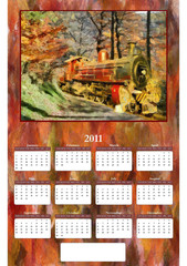 2011 Annual Calendar - Steam Train