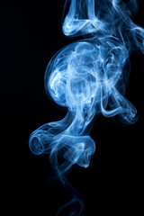 Fototapeta na wymiar Abstract smoke on black