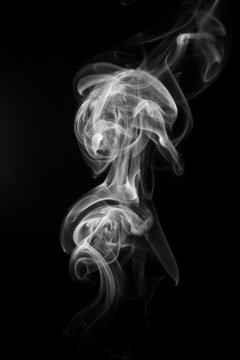 Abstract smoke on black