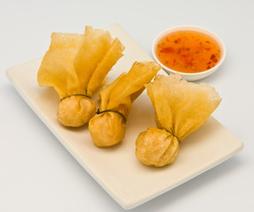 fried food in  Dim Sum restaurant