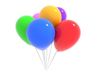 Fototapeta na wymiar balony w różnych kolorach