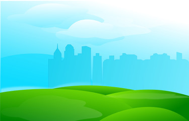 Obraz premium ville illustration