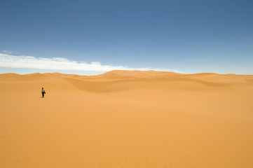 Fototapeta na wymiar Steps in the desert