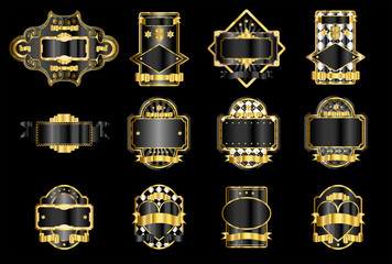 Black & Gold Lables