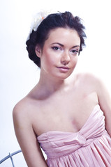 Portrait of a tender charming young girl