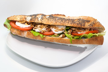 sandwich grain bread nuts snack food