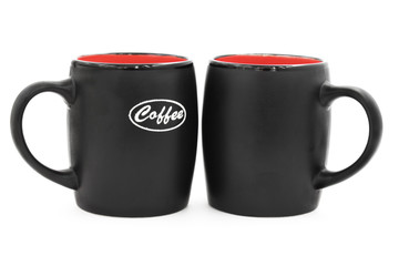 two black mugs