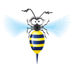Cheerful bee
