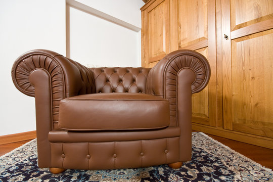 Leather armchair