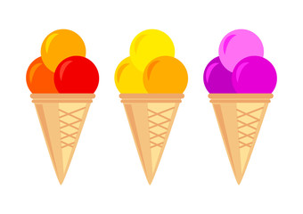 Collection of ice-creams