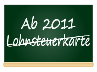 Obraz premium Abschaffung der Lohnsteuerkarte 2011