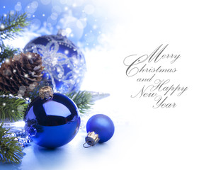Art Christmas greeting card