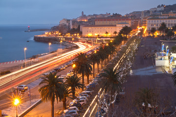 ville corse la nuit (bastia)