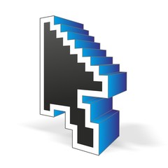 Fototapeta premium Mauszeiger 3D 2