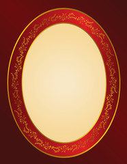 Beautiful background from flourishes ribbon