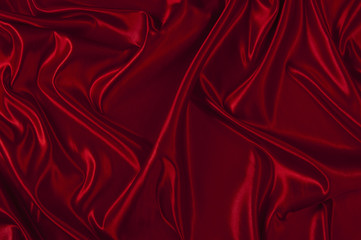 Obraz na płótnie Canvas Red Satin Background