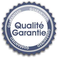 bouton qualité garantie