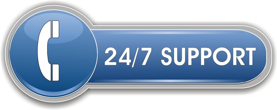 Bouton 24/7 Support