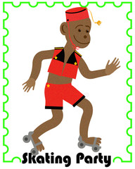skating monkey