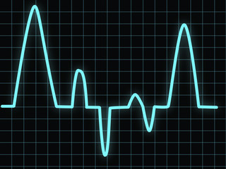 Naklejka premium Heartbeat