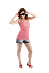 Girl with sunglasses