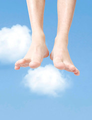 Flying in the sky