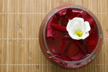 bowl with petals