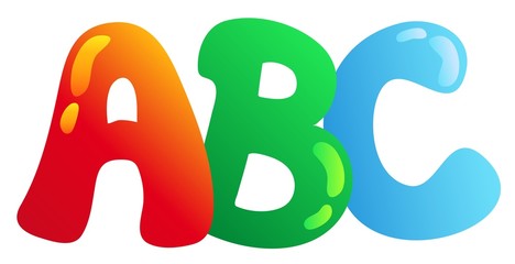 Cartoon ABC letters