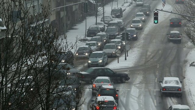 winter. chaos auf die strassen