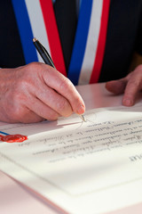 signature de maire