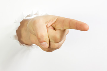 Man's hand