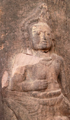 Fototapeta premium Buddha carving On Stone