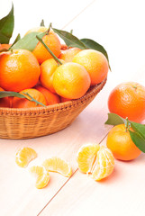 tangerines on the table