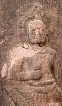 Buddha carving On Stone