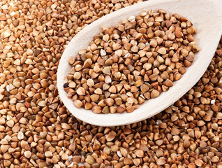 Buckwheat on the spoon