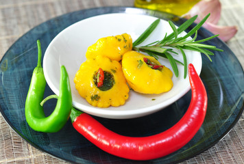 Antipasti, Kürbis, Paprika