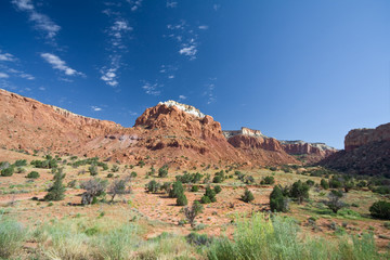 Fototapeta na wymiar Sandstone Mesa Canyon Ranch Duch Pejzaż Nowy Meksyk Abiquiu