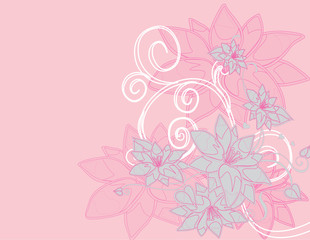 abstract tree Illustration vector spring autumn summer rosa