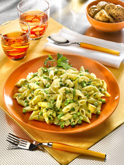 pennes au poulet au curry - pennette con pollo al curry