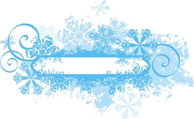 Fototapeta na wymiar Ornamental Winter Background