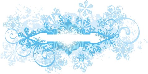 Fototapeta na wymiar Ornamental Winter Background